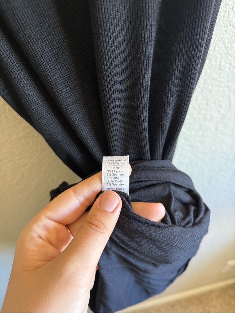 Marine Layer Lexi Rib Sundress Black Sleeveless Maxi Tee Dress Cotton Blend XS - Picture 5 of 7